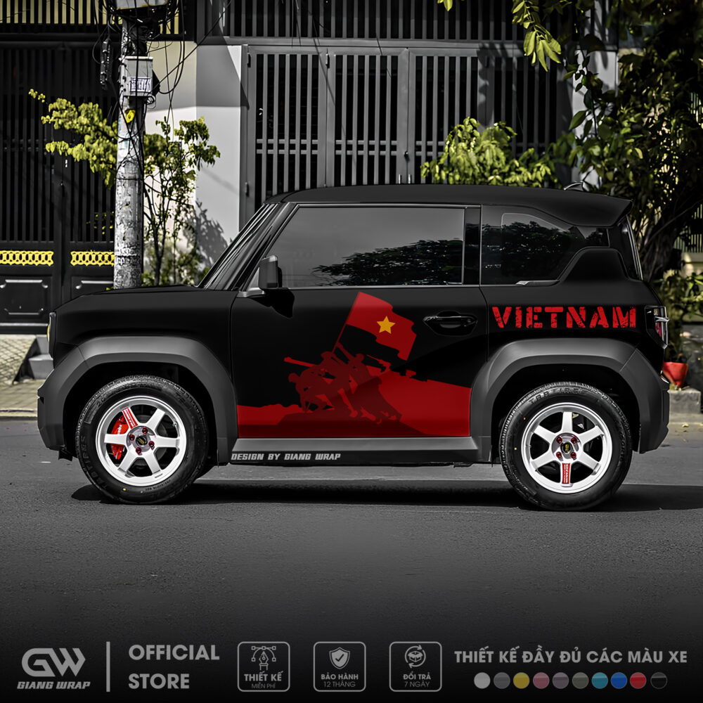 tem xe vf3 trong dong, tem xe vf3 dep