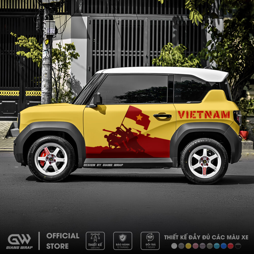 tem xe vf3 trong dong, tem xe vf3 dep