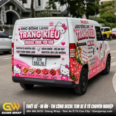 Dán Xe EC Van Quảng Cáo Doanh Nghiệp