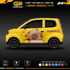 decal tem xe minio green